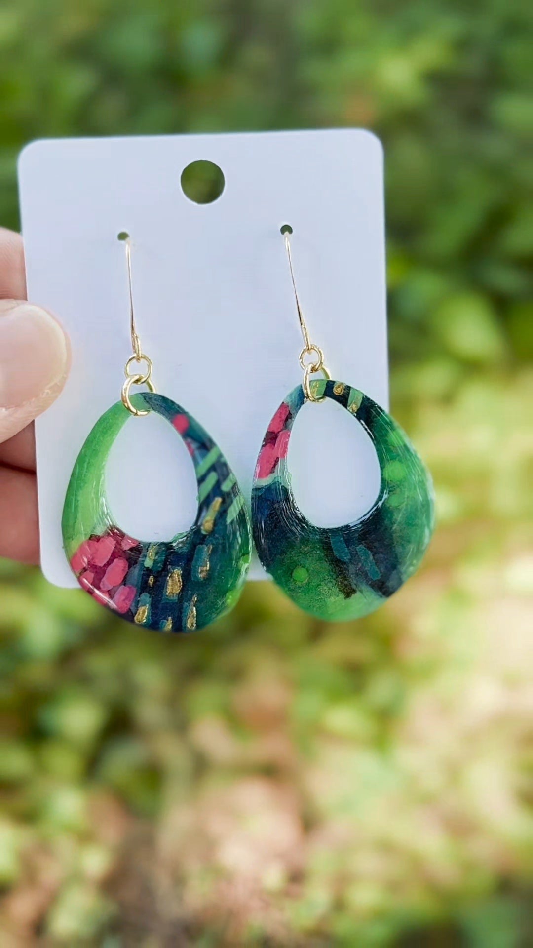 Dragon Fruit Fantasy - Watercolor Dangles