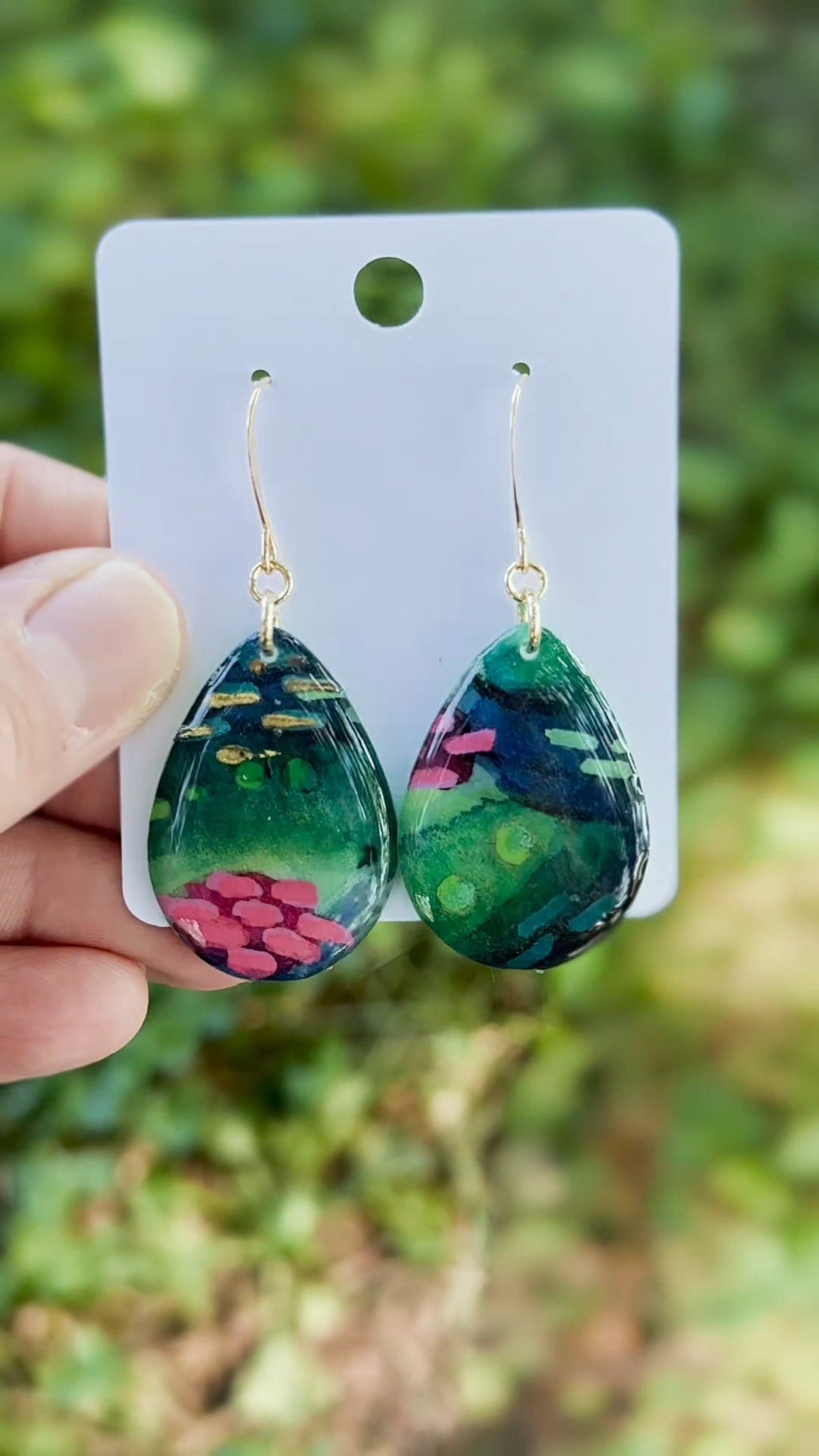 Dragon Fruit Fantasy - Watercolor Dangles