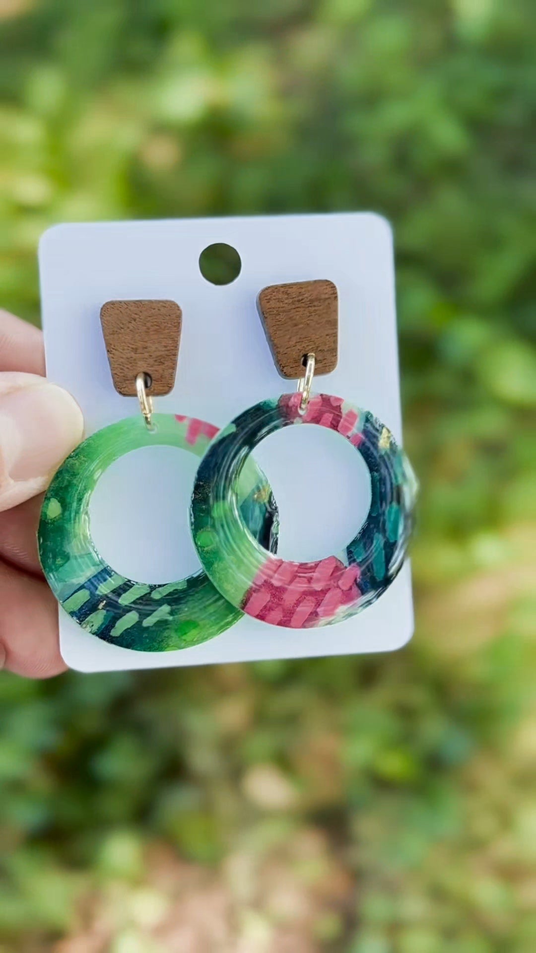 Dragon Fruit Fantasy - Watercolor Dangles