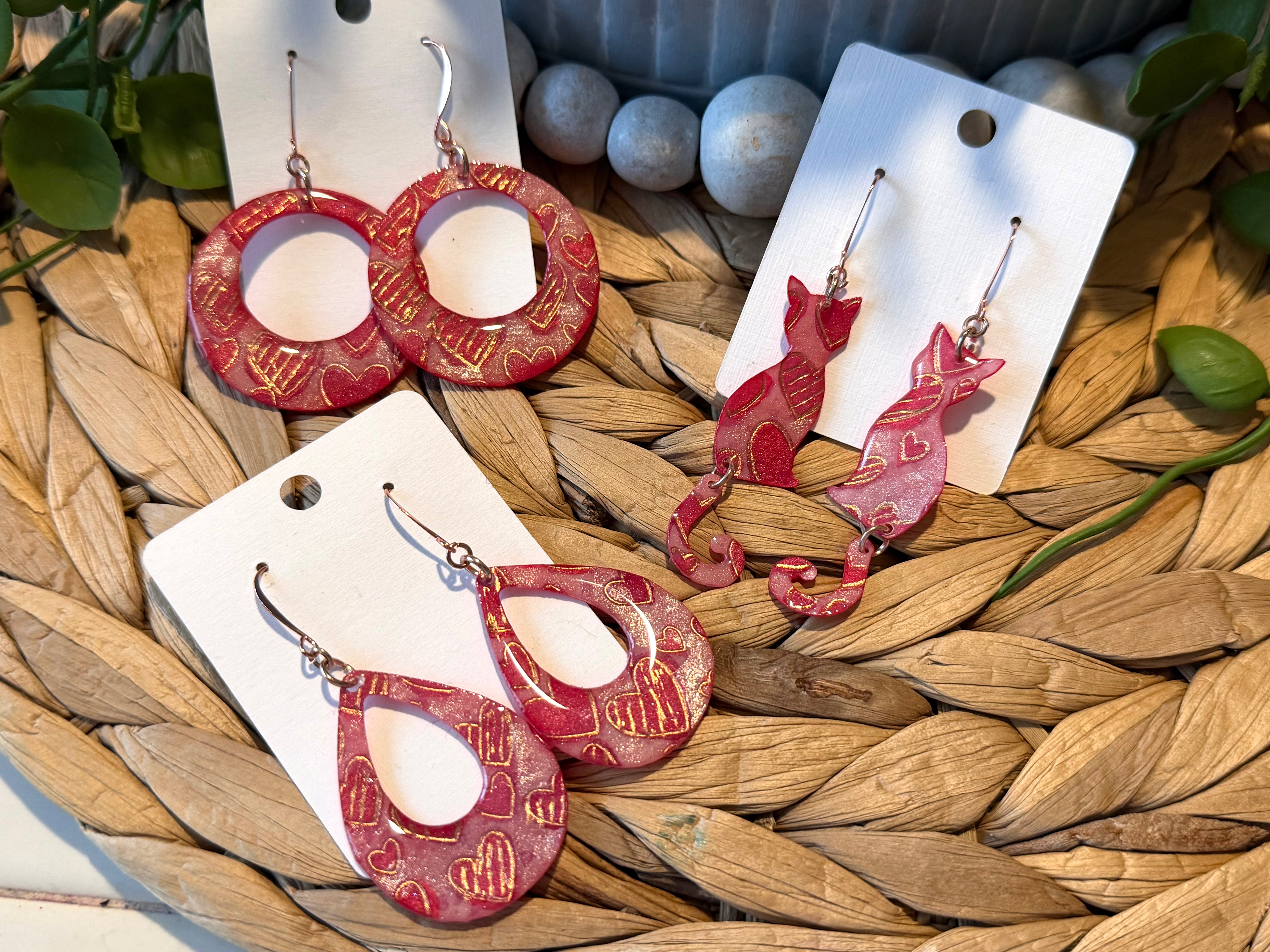 Be Mine heart earrings – The Playful Peach