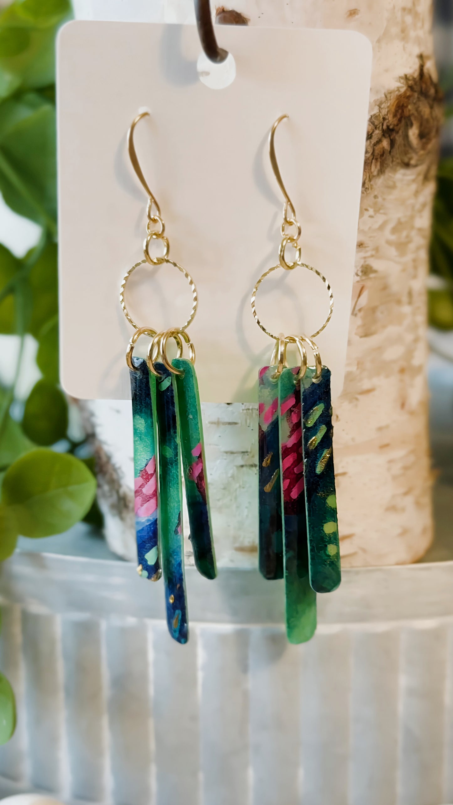 Dragon Fruit Fantasy - Watercolor Dangles
