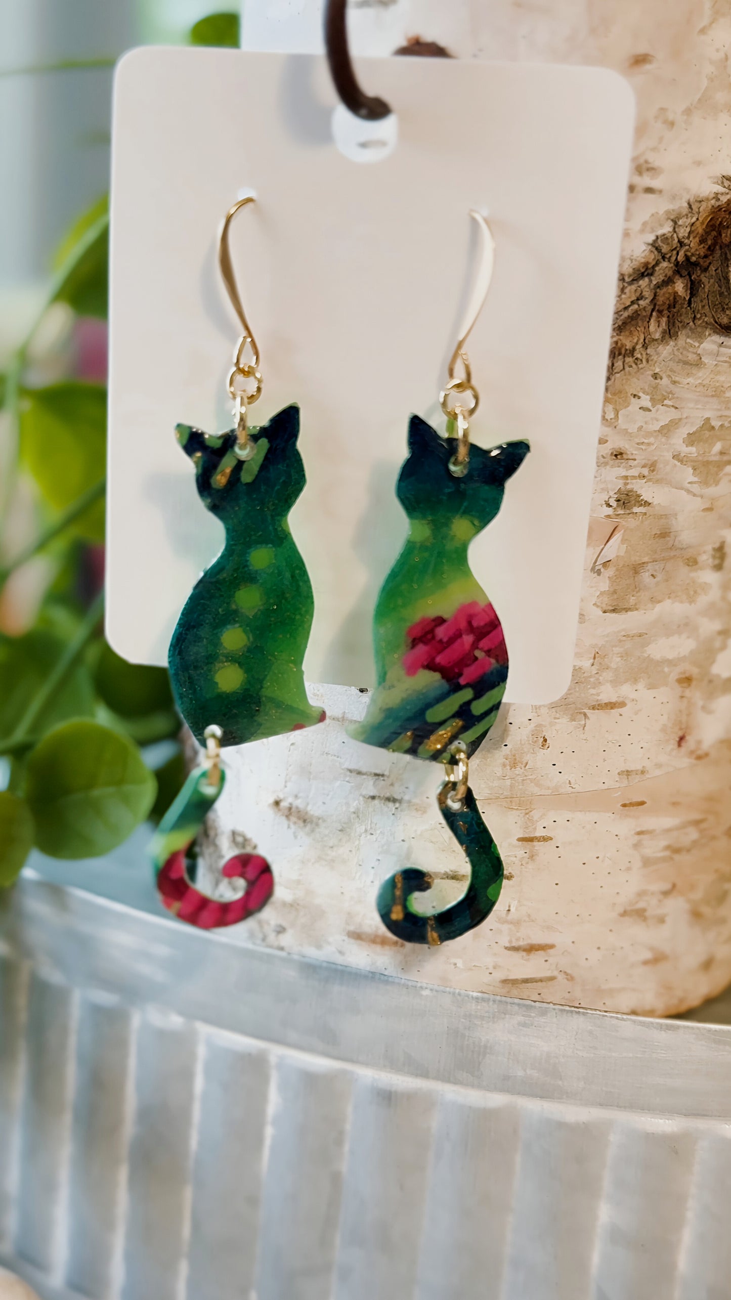 Dragon Fruit Fantasy - Watercolor Dangles