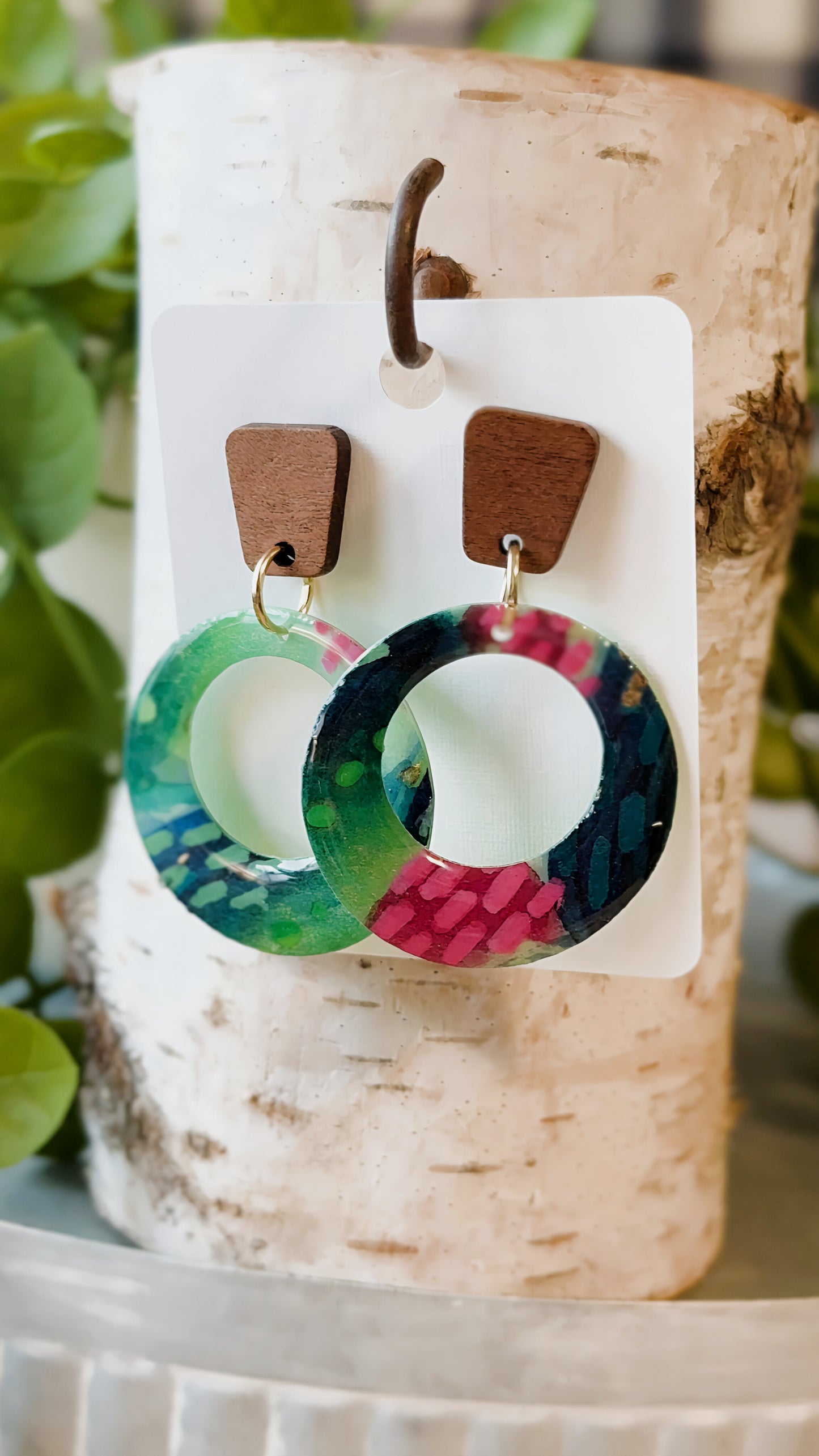 Dragon Fruit Fantasy - Watercolor Dangles