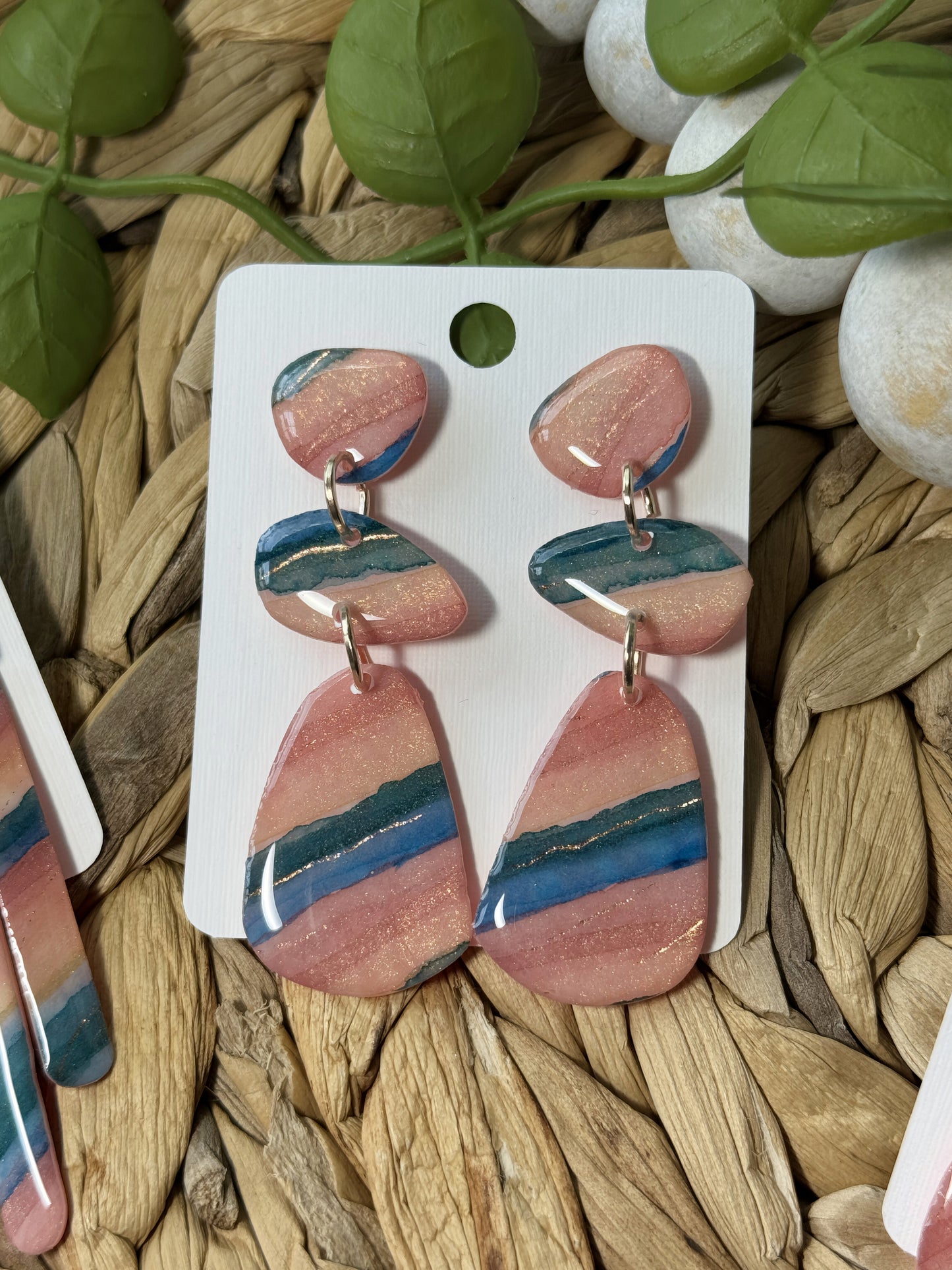 Coquina Beach - Watercolor Dangles