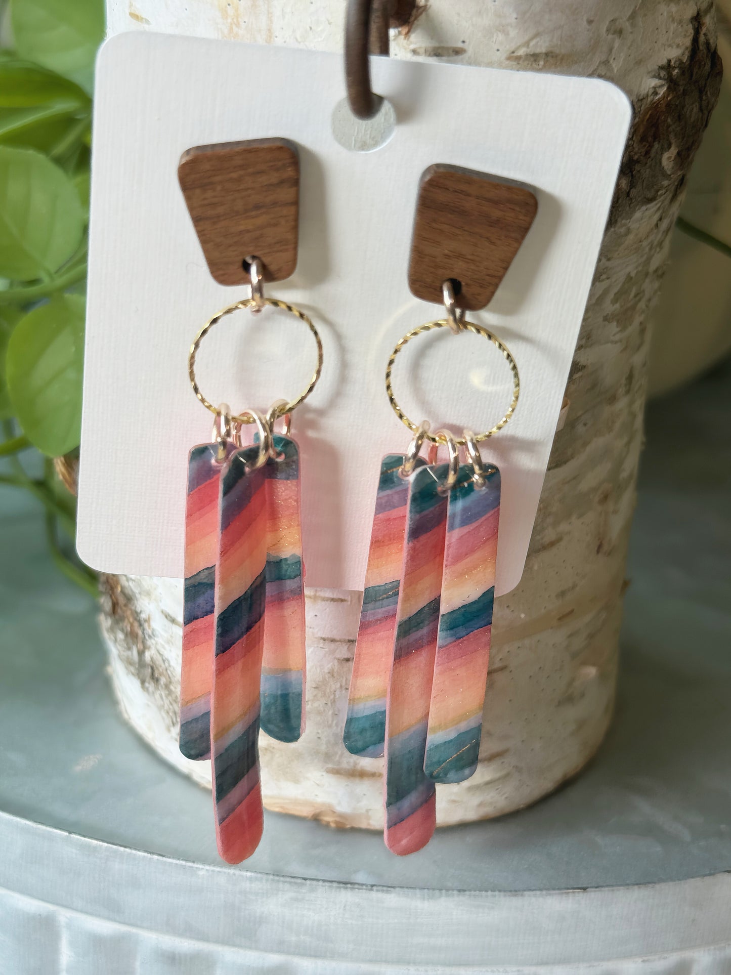 Coquina Beach - Watercolor Dangles