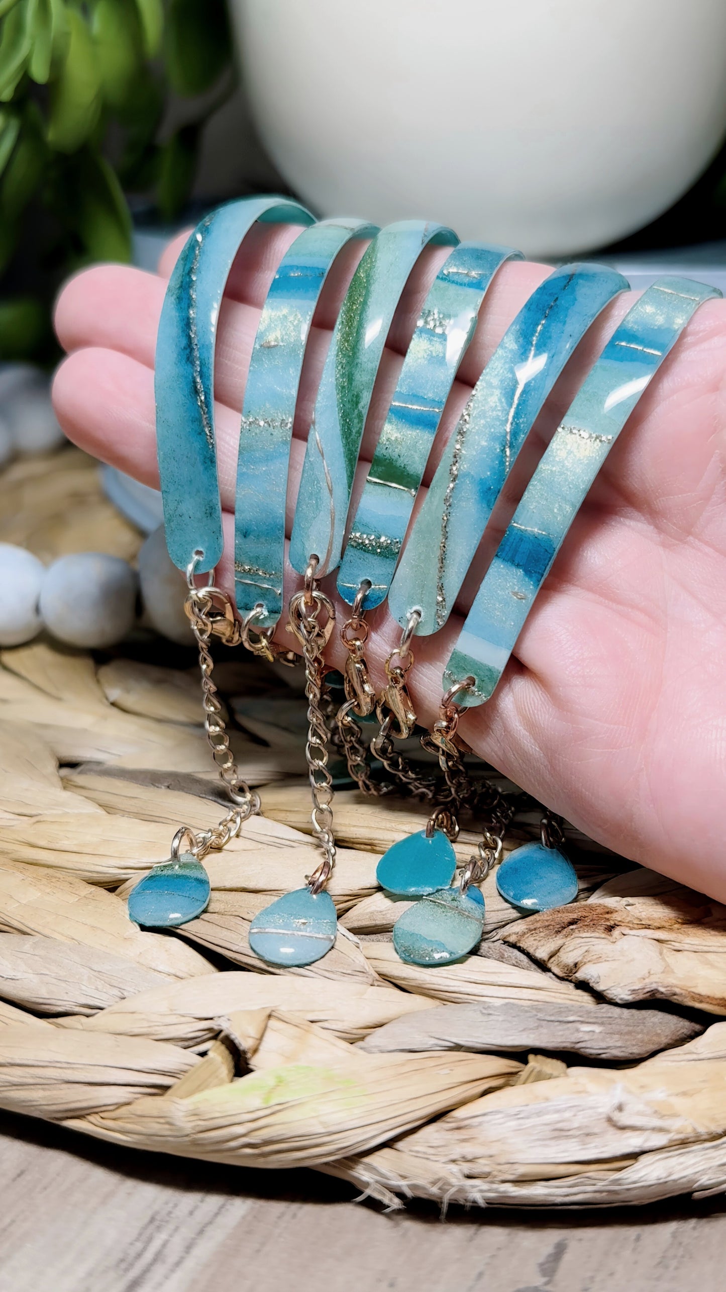 Green Serenity - Bangle Bracelets