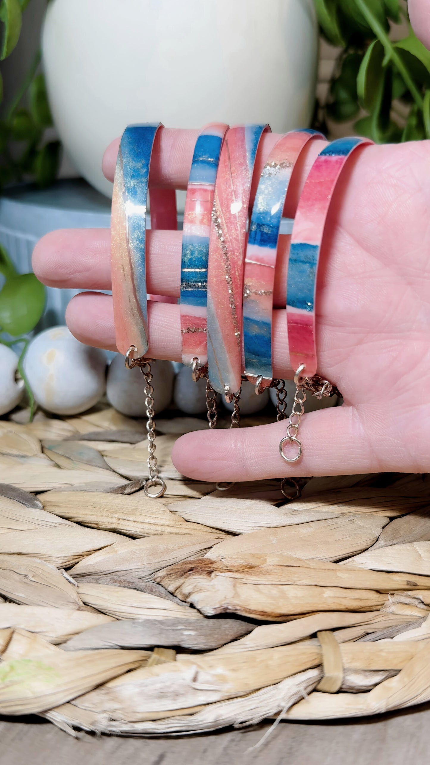 Teal Beach - Bangle Bracelets