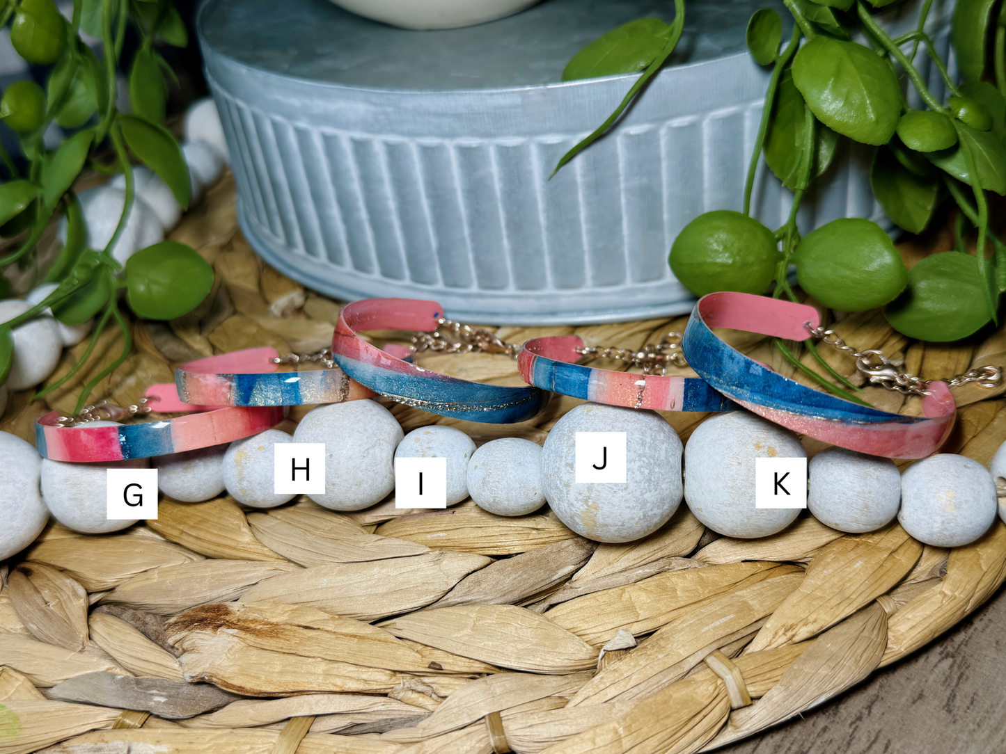 Teal Beach - Bangle Bracelets