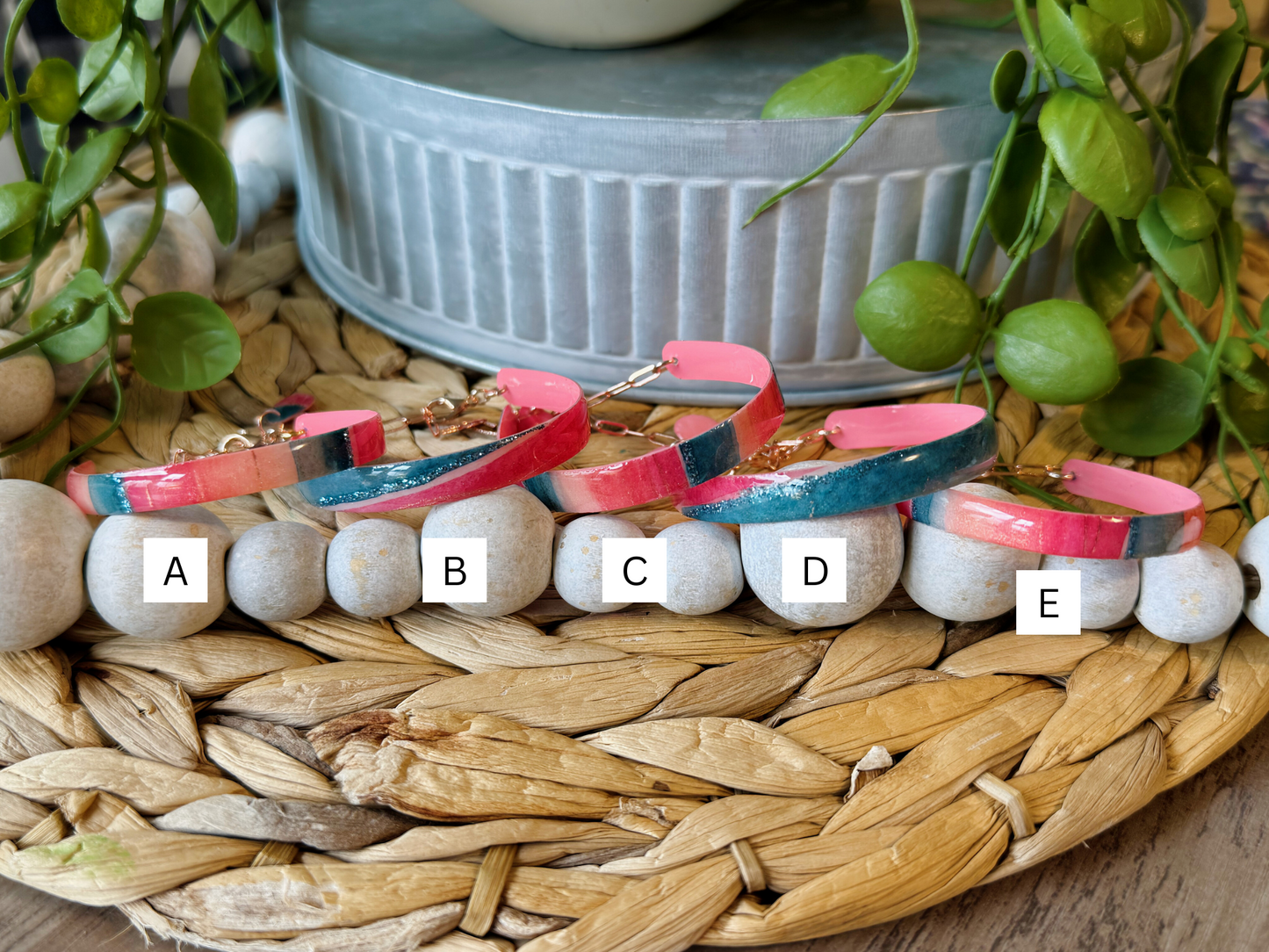 Deep Coral - Bangle Bracelets