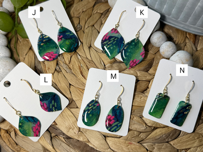 Dragon Fruit Fantasy - Watercolor Dangles