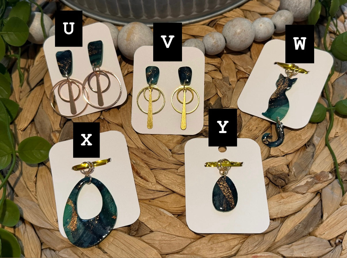 Pot ‘O Gold - Watercolor Dangles