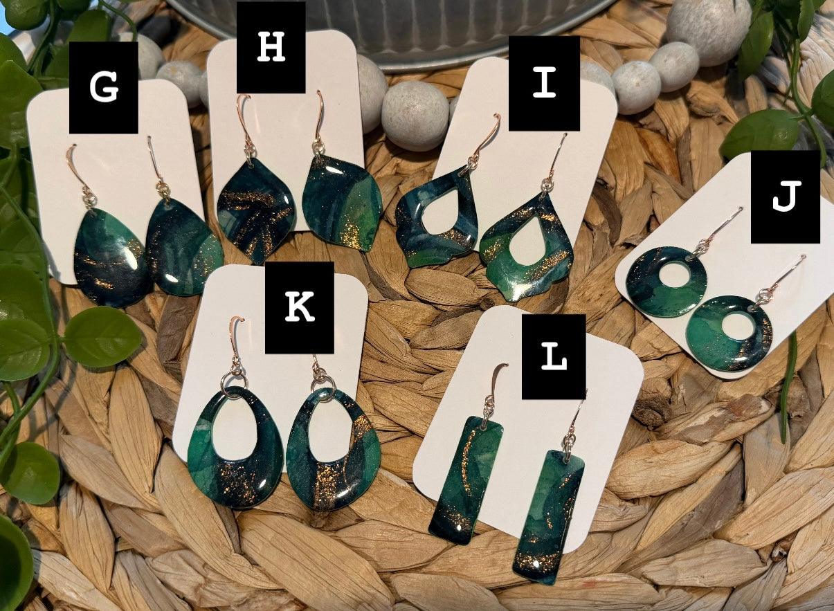 Pot ‘O Gold - Watercolor Dangles