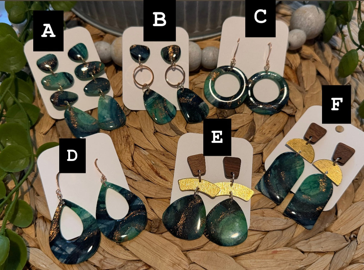 Pot ‘O Gold - Watercolor Dangles