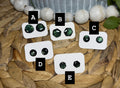 Color-shift stud earrings!