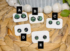 Green Prismatic Studs