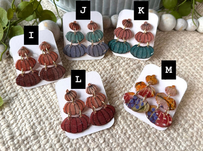 Colorful Pumpkin Stacks