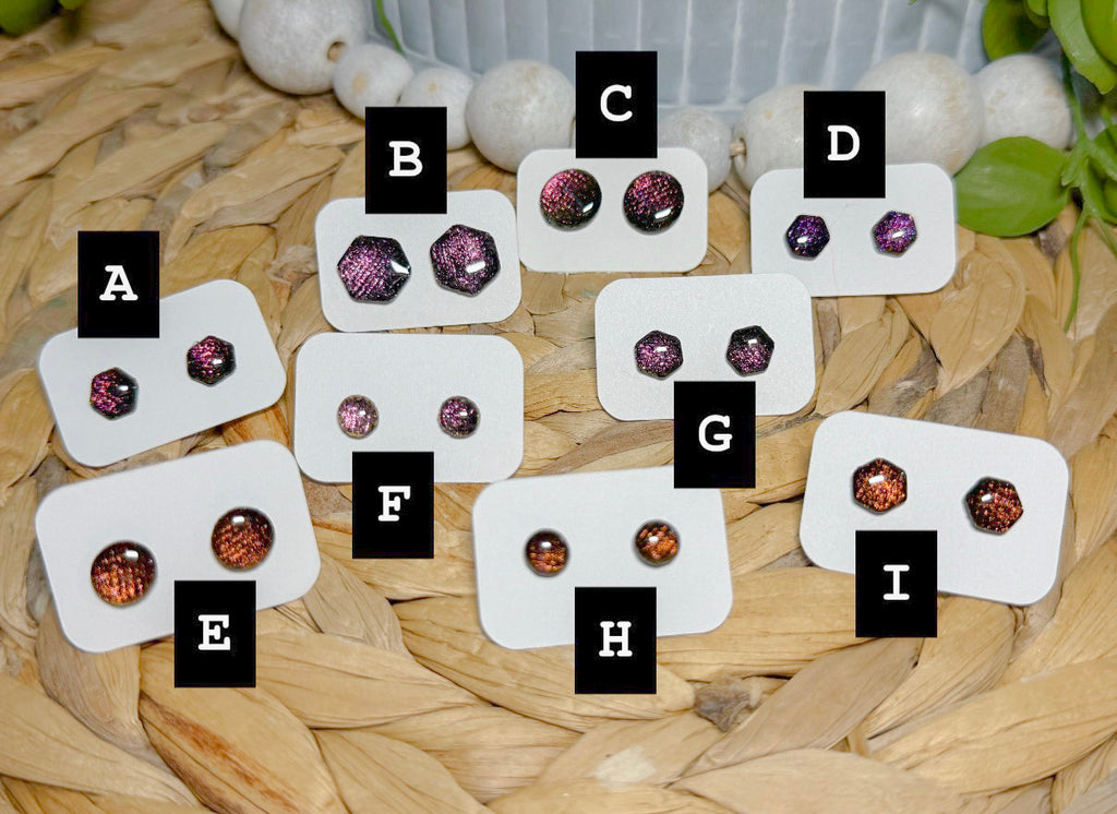Auburn Prismatic Studs