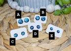 Sky Blue Prismatic Studs