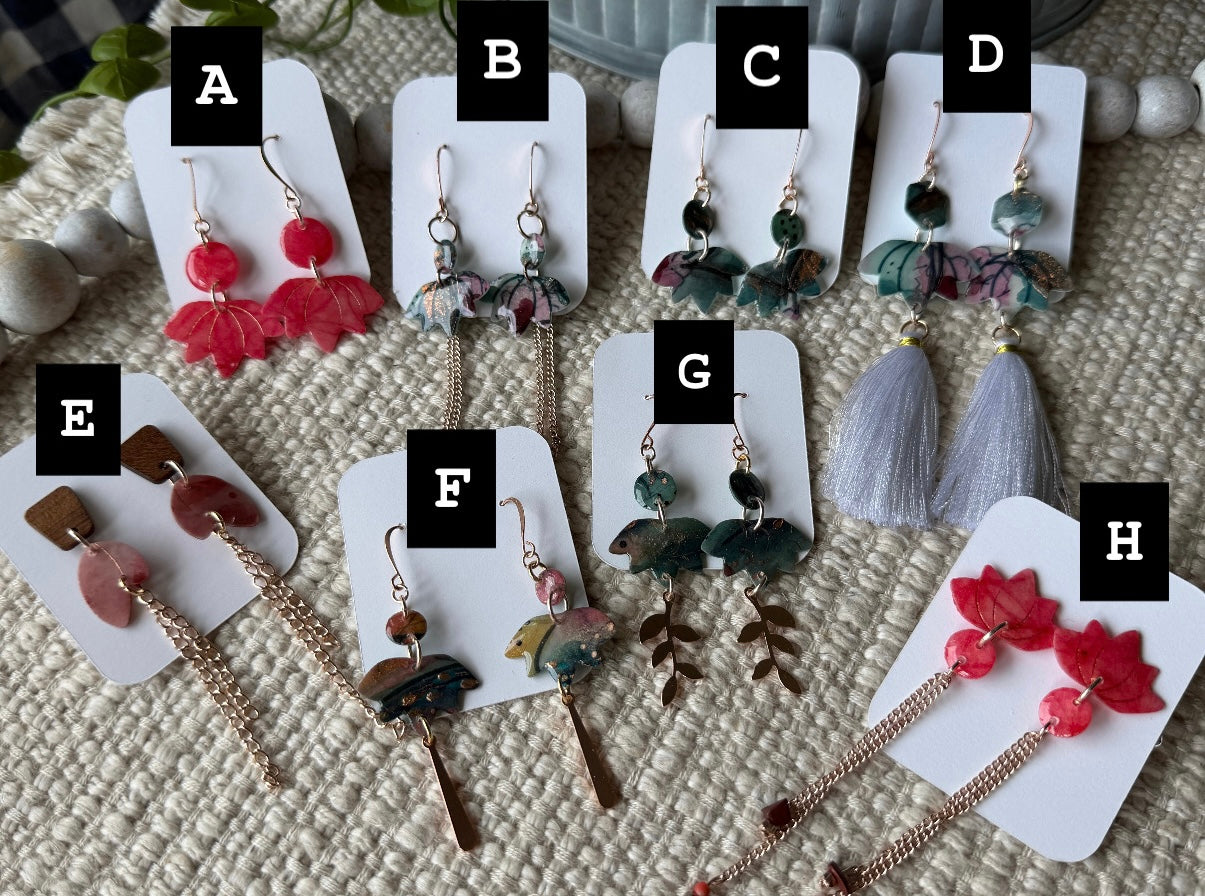 Spring Lotus earrings!