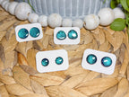 Teal Prismatic Studs