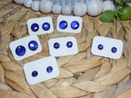 Deep Blue Prismatic Studs