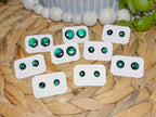 Sea Green Prismatic Studs