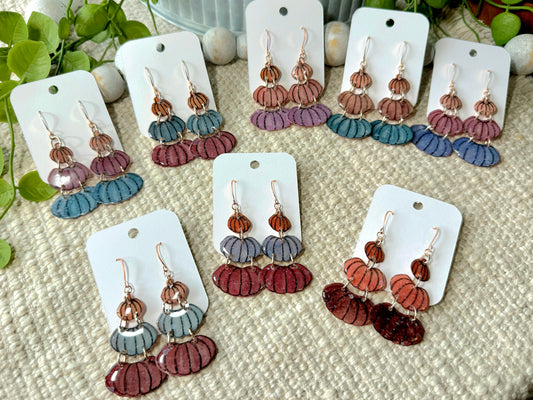 Colorful Pumpkin Stacks