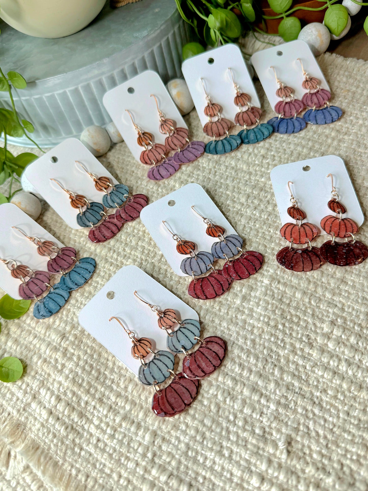 Colorful Pumpkin Stacks