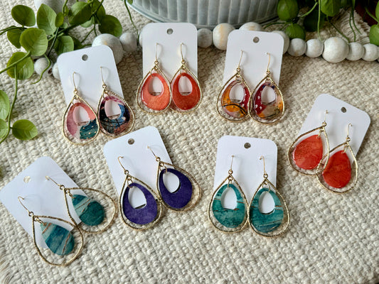 Autumn Gold Teardrops