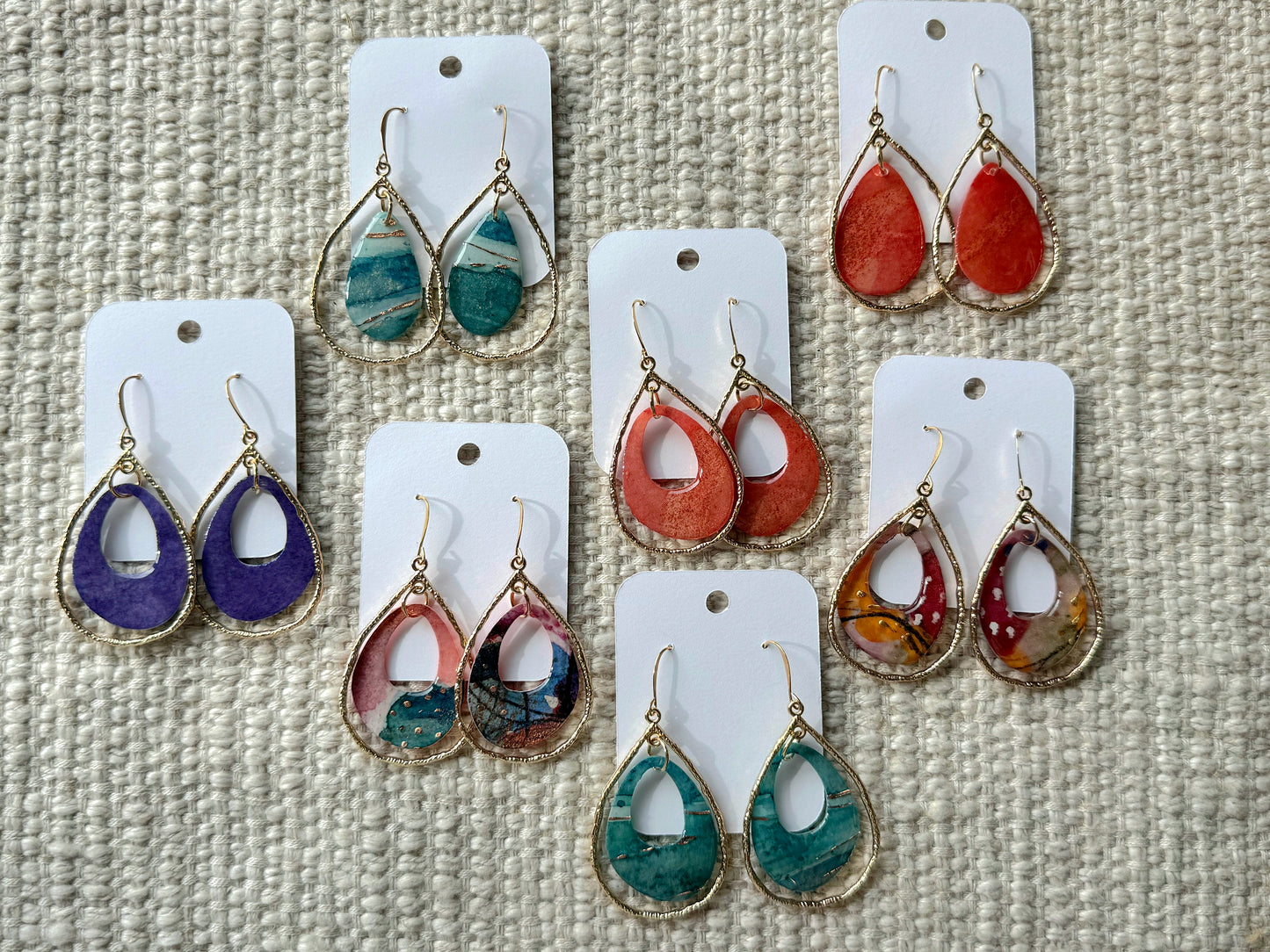 Autumn Gold Teardrops