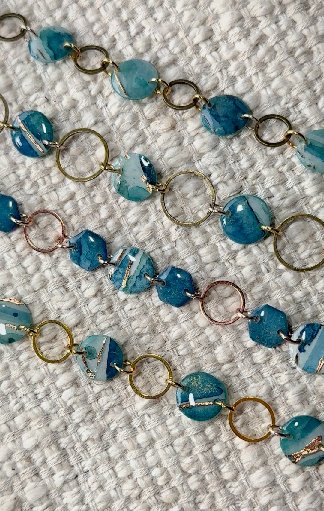 Teal Beaded Bracelets