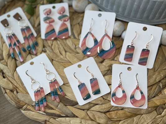 Coquina Beach - Watercolor Dangles