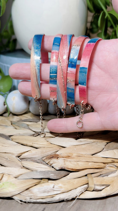 Teal Beach - Bangle Bracelets
