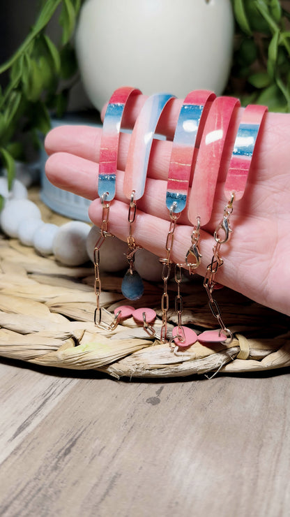 Deep Coral - Bangle Bracelets