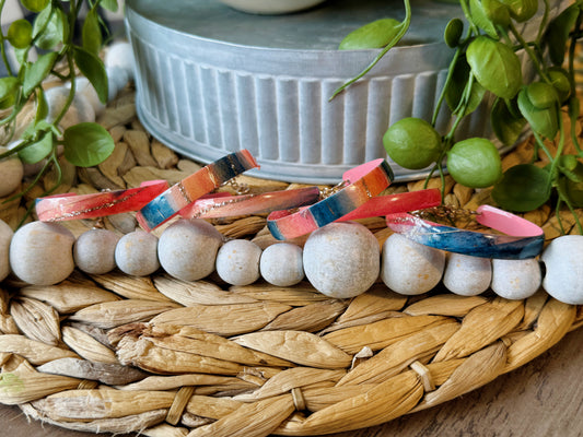 Teal Beach - Bangle Bracelets