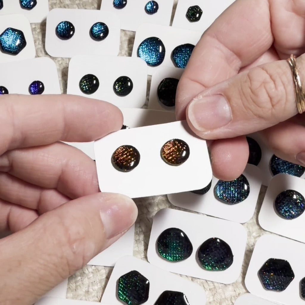 Auburn Prismatic Studs