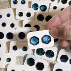 Sky Blue Prismatic Studs