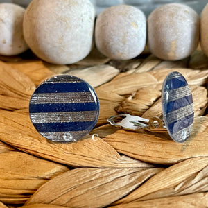 Handpainted Watercolor Clipon earring converter