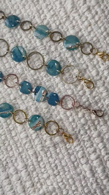 Teal Beaded Bracelets