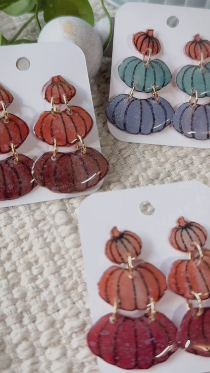 Colorful Pumpkin Stacks