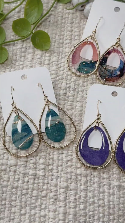 Autumn Gold Teardrops